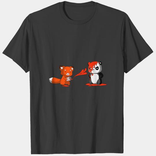 panda, red panda t shirt, cute i love panda bear T-shirt