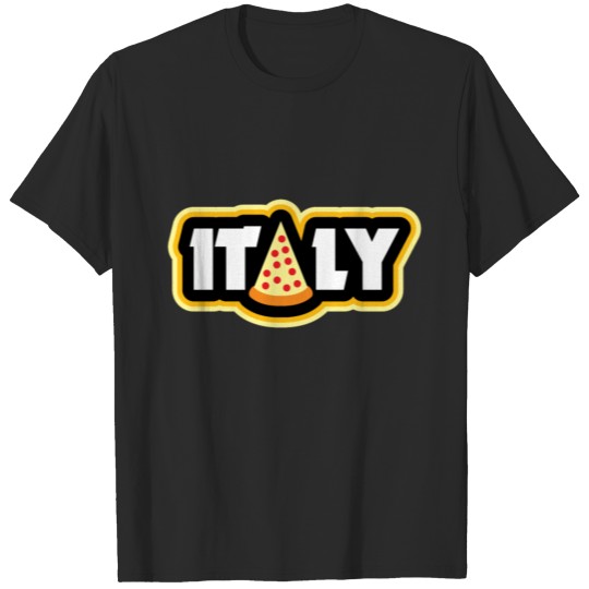 Discover Italy gift flag flag outline map T-shirt