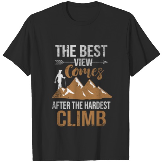 Discover climber hiking T-shirt