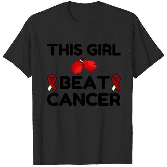 Discover THIS GIRL BEAT CANCER T-shirt