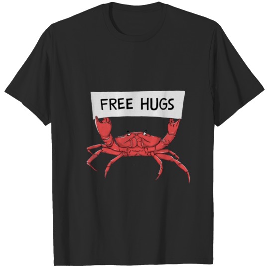 Crab Free Hugs Funny cute gift T-shirt