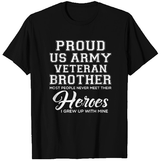 army veteran brother T-shirt