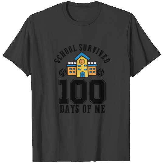 School Survived 100 Days of Me Elementary Teacher T-shirt