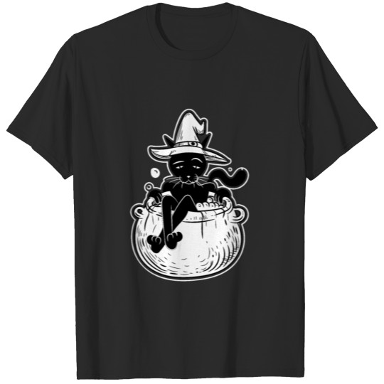 Discover Black Cat in a Couldron T-Shirt T-shirt