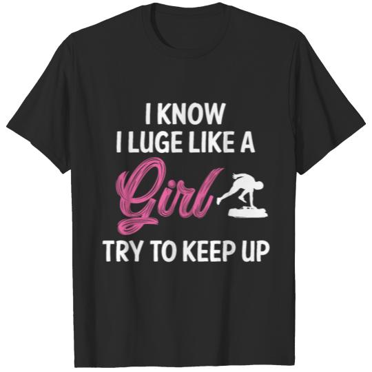 Discover Luge Luging Girl T-shirt