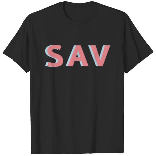 Discover SAV 3D text T-shirt
