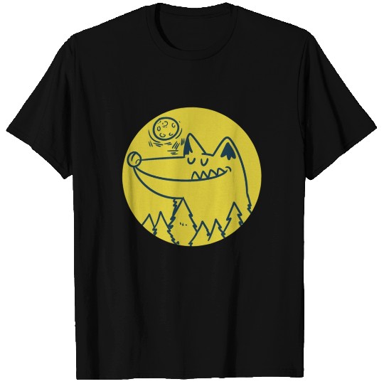 Wolf Cartoon Comic Pack Prey Gift Idea Wild T-shirt