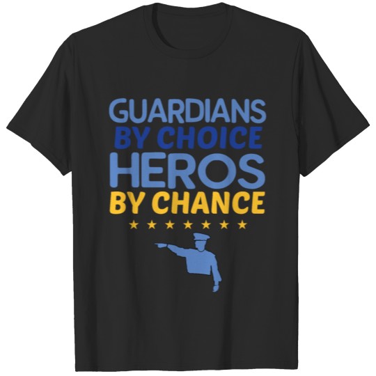 Discover Police Officers Heroes Design T-shirt