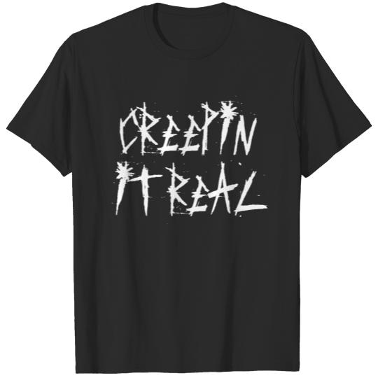 Discover Creepin it real Spooky Scary Halloween T-shirt