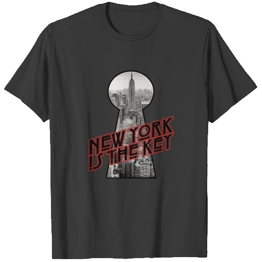New York is the Key USA NYC Manhattan Big Apple T-shirt