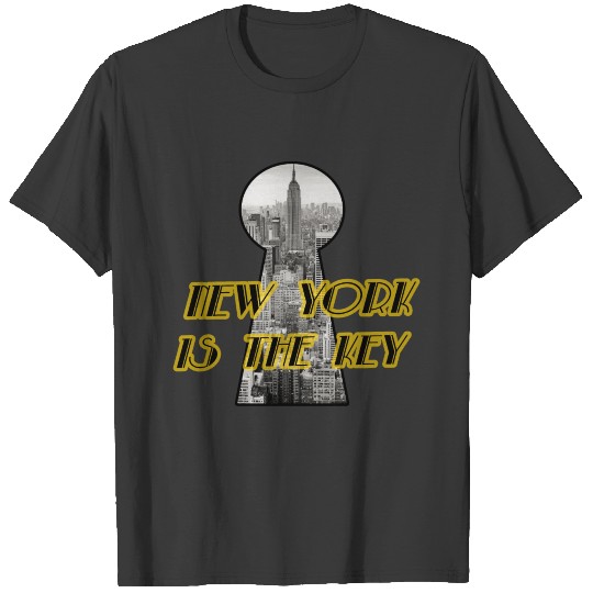 New York is the Key USA NYC Manhattan Big Apple T-shirt