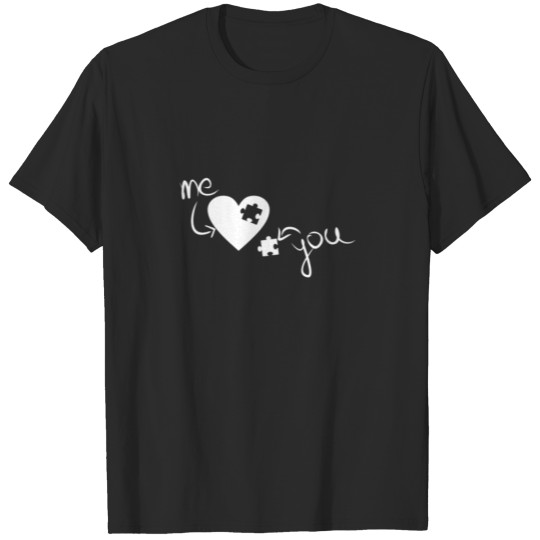 Discover Me and you Lpve Heart Design T-shirt