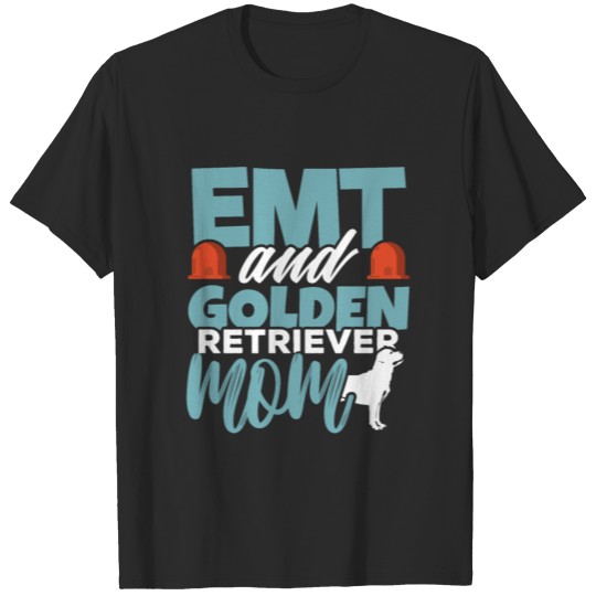 Discover EMT Emergency Medical Golden Retriever Paramedic T-shirt