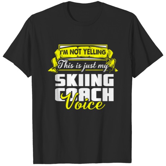 Discover Ski Skiing Pizza Fries Sun Cold Jumping T-shirt