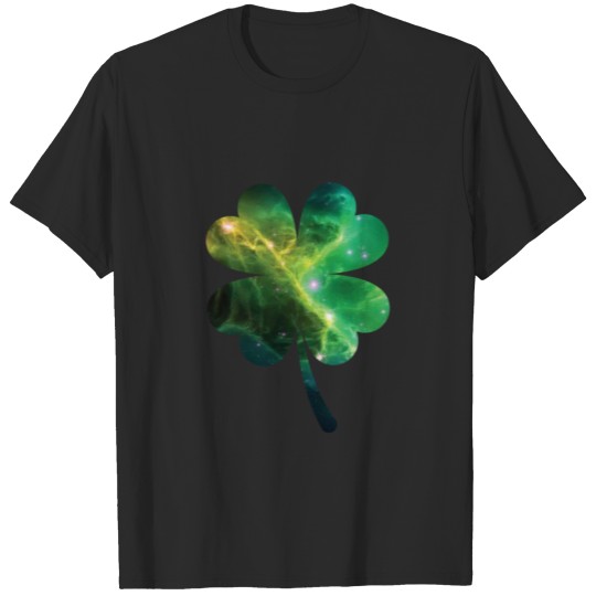 Discover Cloverleave T-Shirt space St Patricks Day Shirt T-shirt