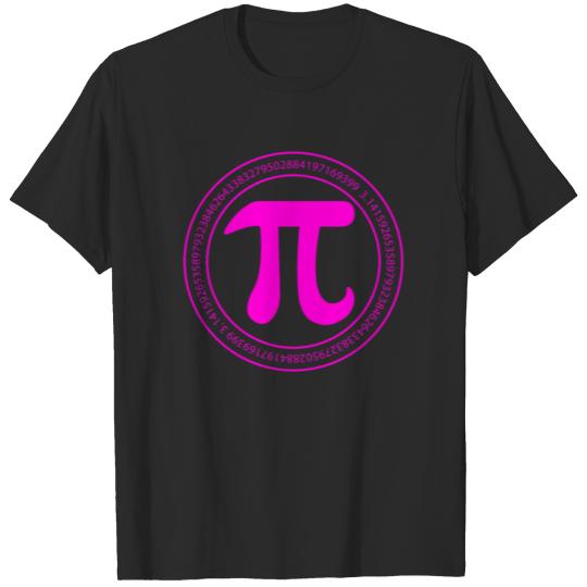 Discover Pi Day Purple Numbers Symbol Math March 14 Geek T-shirt