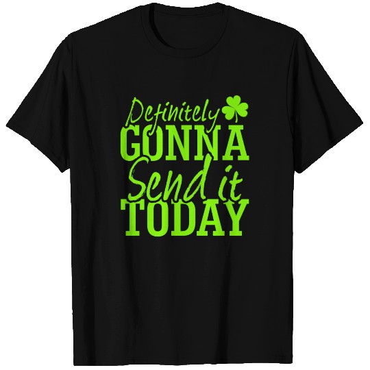 Send it Saint Patricks Yellow Green T-shirt