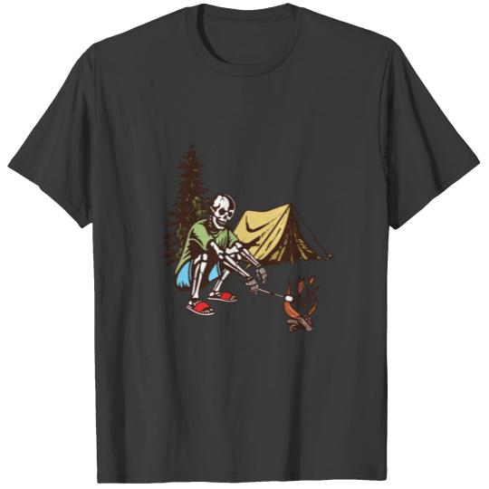 camping skull T-shirt