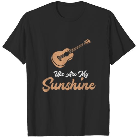 Uke Are My Sunshine Ukulele Music Sing Play Guitar T-shirt