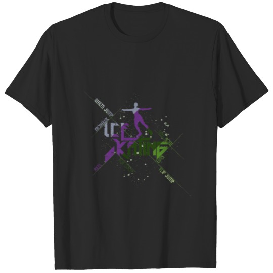 Discover Ice Figure Skating Sport Snow Winter Gift Shirt T-shirt