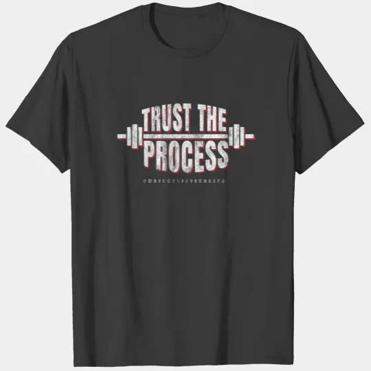 Weightlifting workout process T-shirt