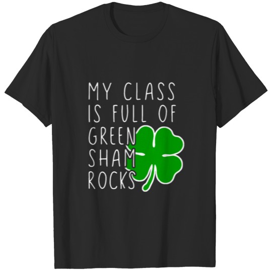 Discover St. Patricks Day Teacher Shamrock T Shirt Gift T-shirt