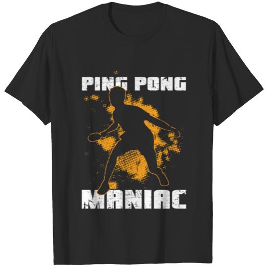 Discover Table tennis ping pong serve tennis plate T-shirt