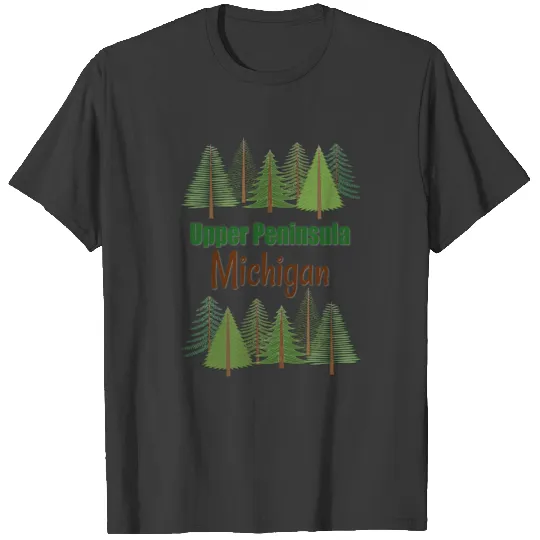 Upper Peninsula Michigan Logo Design T-shirt