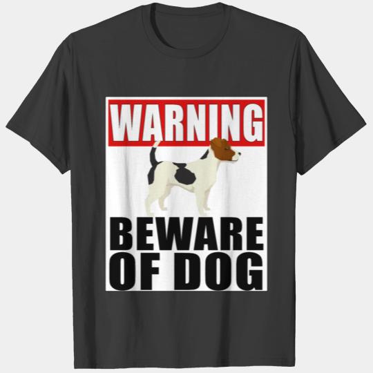 Warning Jack Russell Terrier Beware Of Dog T-shirt