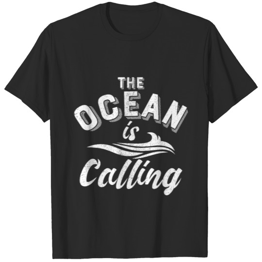Discover The ocean is calling - summer sun beach T-shirt