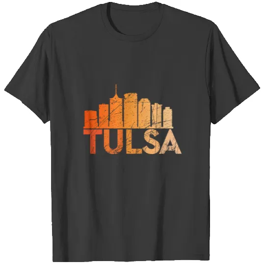 Proud Tulsa City Oklahoma Vintage Distressed T-shirt