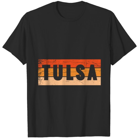 Discover Vintage Distressed Tulsa City Oklahoma Gift T-shirt