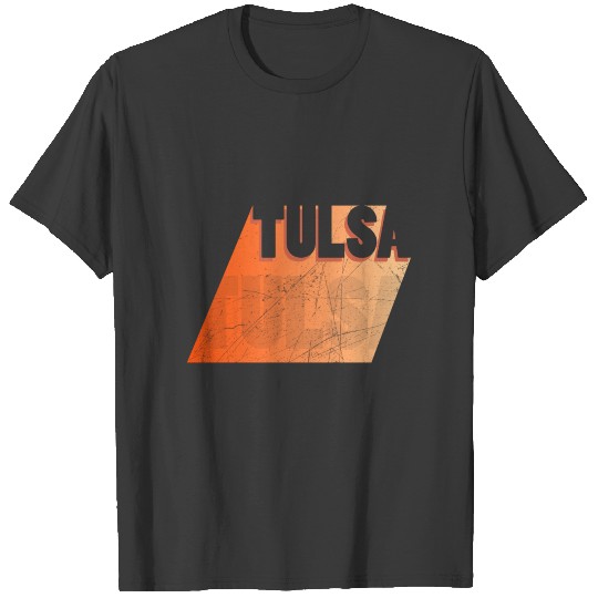 Tulsa City Vintage Distressed Retro Gift T-shirt
