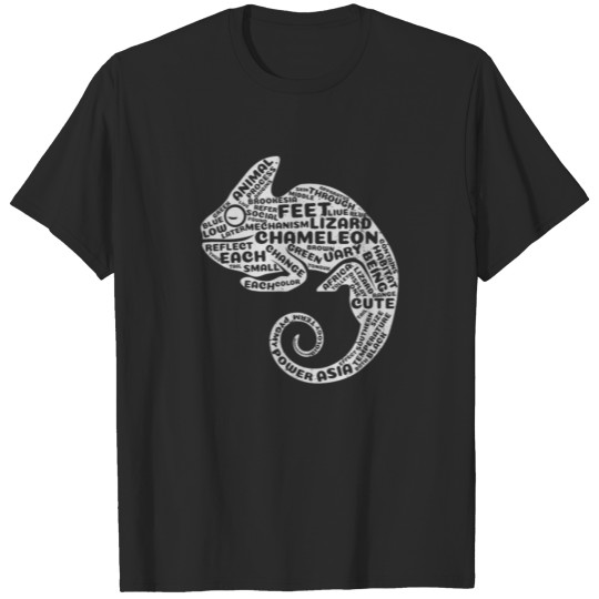 Discover Chameleon Wordcloud Inside Gift T-shirt