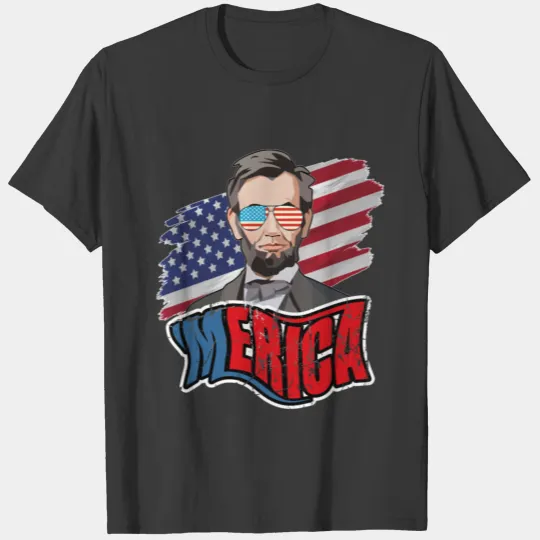 Abraham Lincoln Patriotic Tee T-shirt
