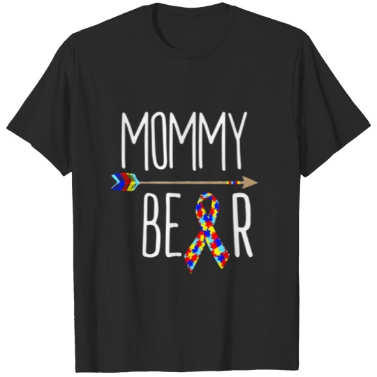 Discover April Autism Awareness Mommy Bear Shirt T-shirt