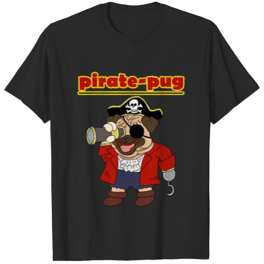 Discover pirate pug T-shirt