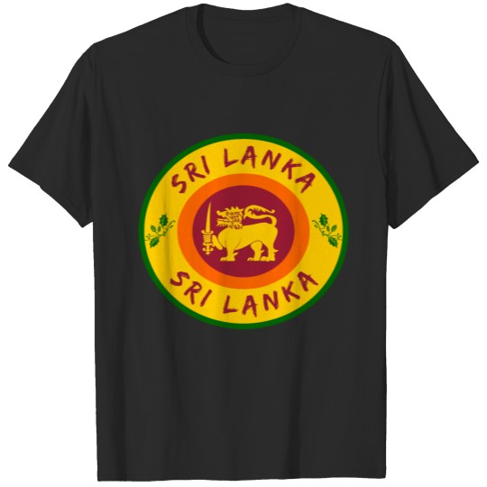 Sri Lanka Circle with National Colors / Gift T-shirt