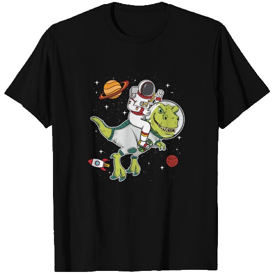 Astronaut Universe Dinosaur T Rex Gift T-shirt