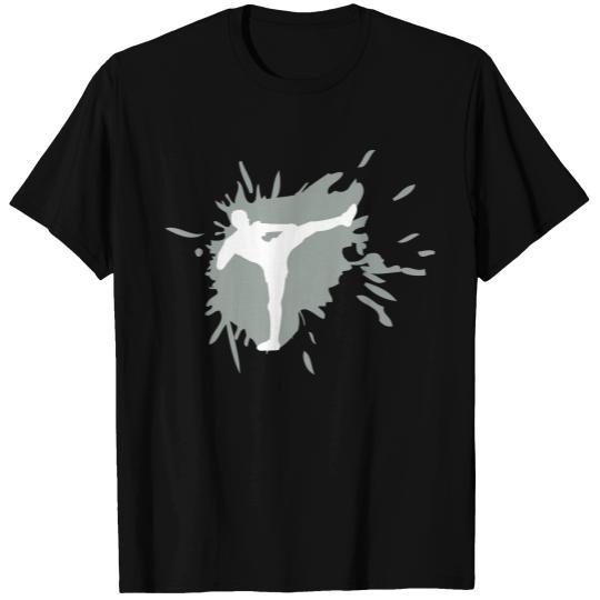blob splatter drip graffiti color kickboxer kickbo T-shirt