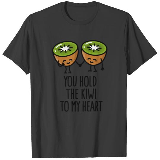 You hold the kiwi to my heart Kawaii cute couple T-shirt