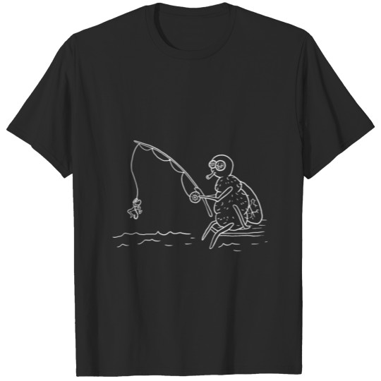 Discover Funny Fly Fishing Fish Angling Fishermen Rod Gift T-shirt