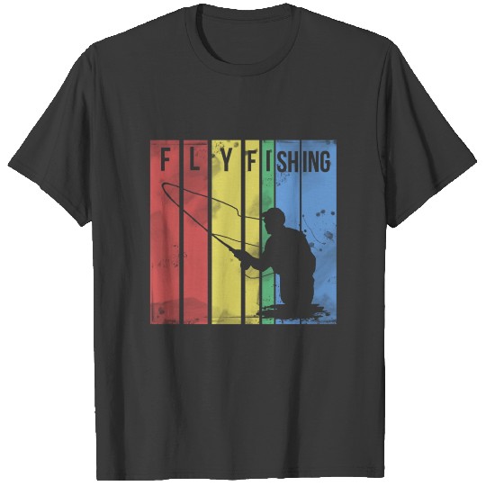 Discover Funny Fly Fishing Fish Angling Fishermen Rod Gift T-shirt
