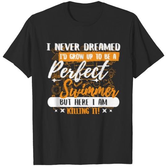 Discover Awesome Swimmer Bday Present T-shirt