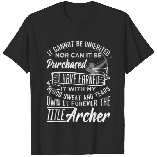 Discover Archer Job Title Profession T-shirt