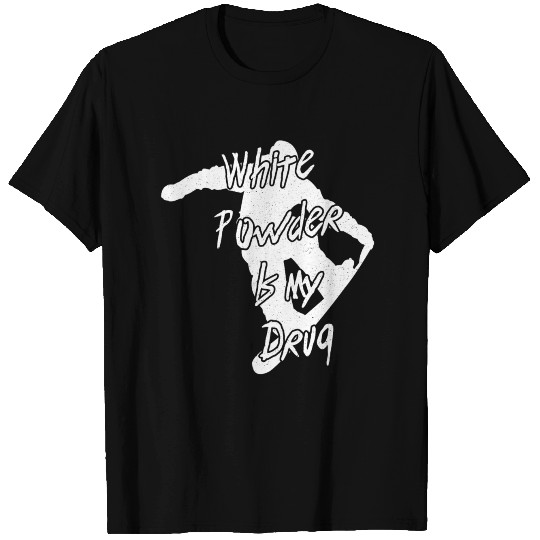 Snowboarding Snowboard Vacation White Powder T-shirt