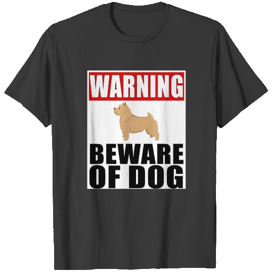 Warning Norwich Terrier Beware Of Dog T-shirt