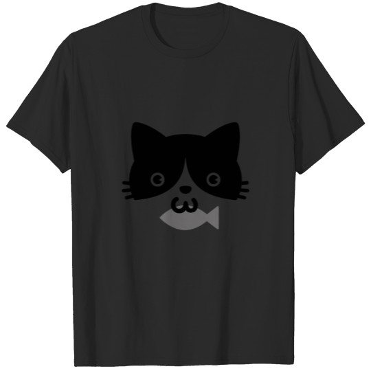 Discover cat bite fish cat design by diegoramonart T-shirt
