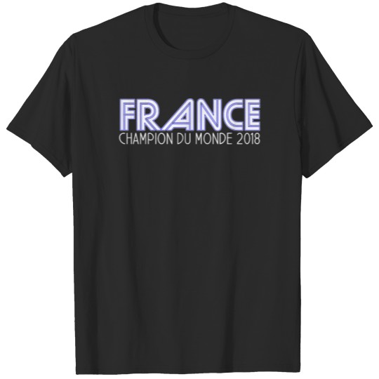 Discover France World Champions Cup Jersey Soccer 2018 Fan T-shirt