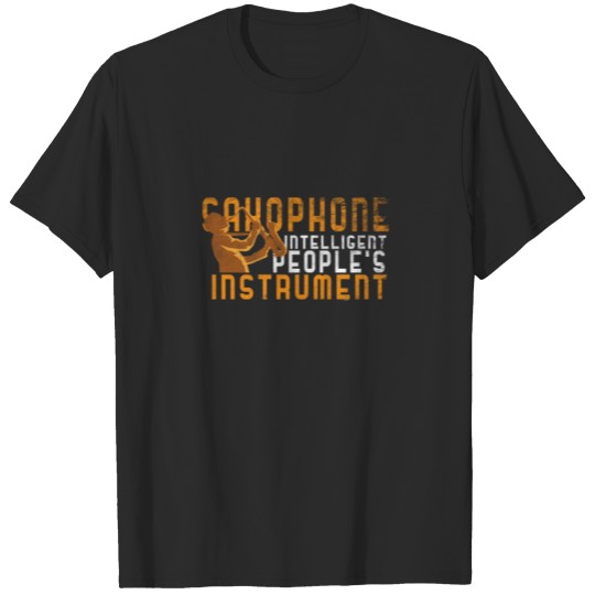 Discover Faded Style Aerophone Musicians Saxophone T-shirt